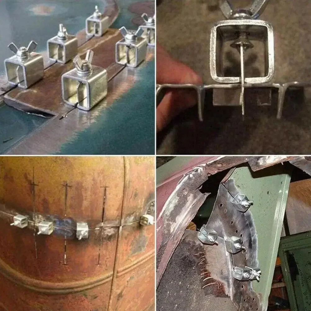 Welding Clamps Welding Clips Locator Lock Clips Metal Positioner Clip Sheet Silver Steel Welding Cleats Adjustable