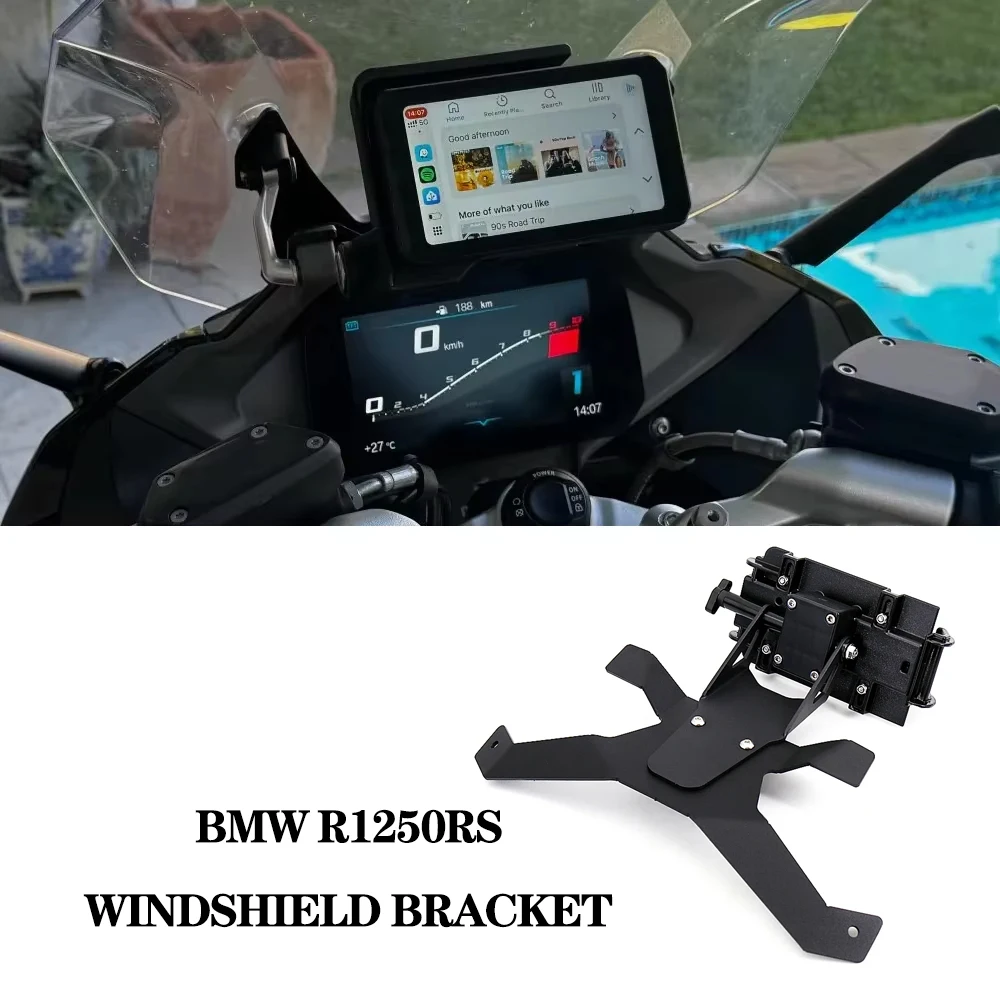 Motorcycle GPS Mount Phone Navigation Bracket USB Charger Holder Stand For BMW R1250RS R1250 RS R 1250RS R 1250 RS