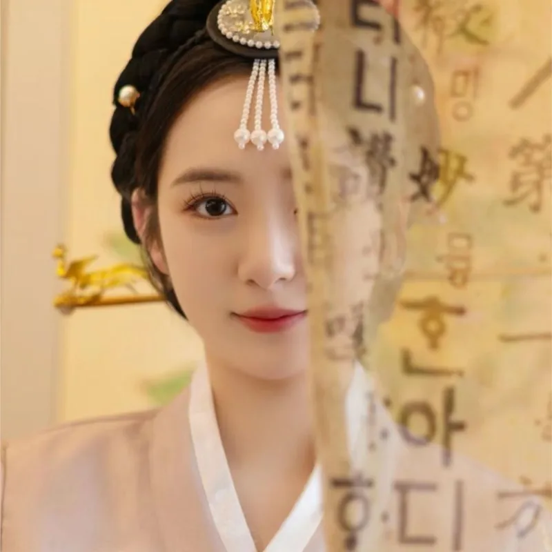 Hanbok Girls Korean Court Hair Hoop Stage Performance Hairbands Women Korea Traditional Cosplay Retro Hair Accessories