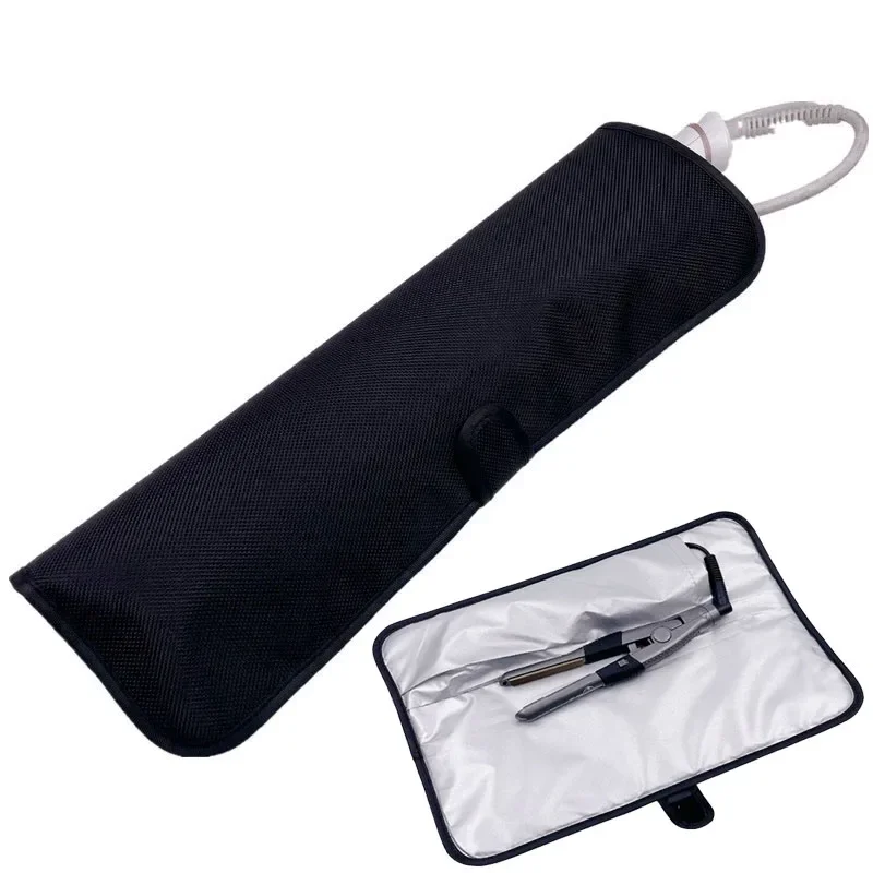 Heat Resistant Flat Iron Case Portable Hair Straightener Pouch Curling Iron Travel Cover Bag for Hair Straightener Flat Iron ﻿