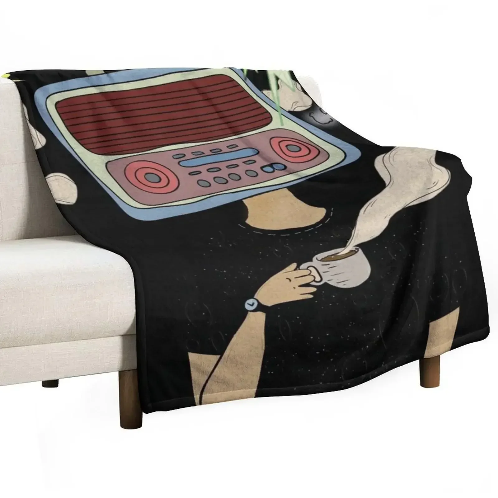 Radiohead Throw Blanket Warm Plush Fuzzy Blanket for Living Room
