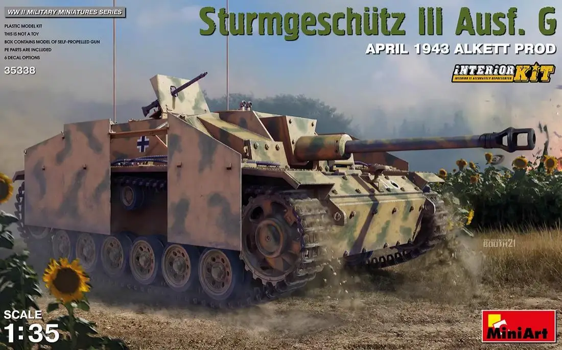 

MINIART 35338 1/35 Scale StuG III Ausf. G Ausf 1943 Alkett Prod. Interior Kit