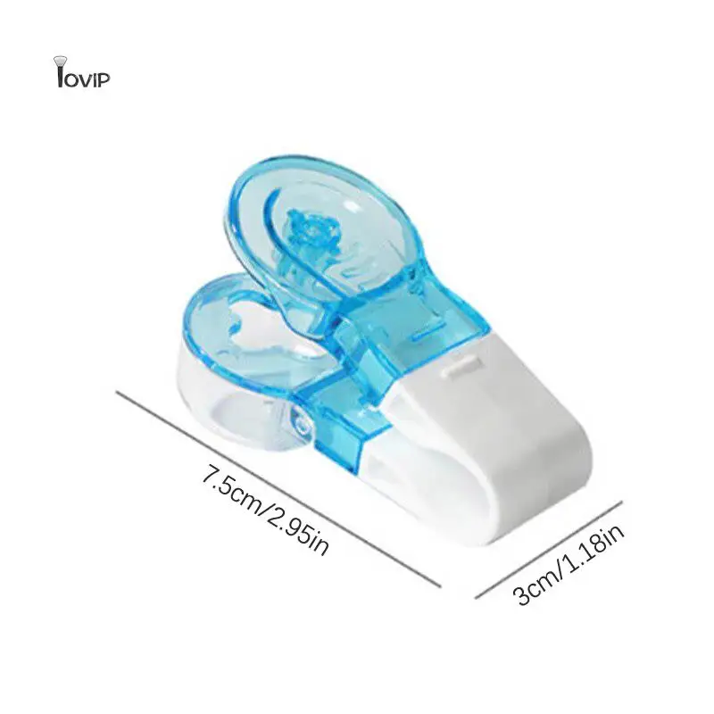 Portable Pill Taker Anti Pollution Artifact Medication Dispenser Pill Taker Cup Organizer For Vitamins Fish Oil Pill Popper Tool