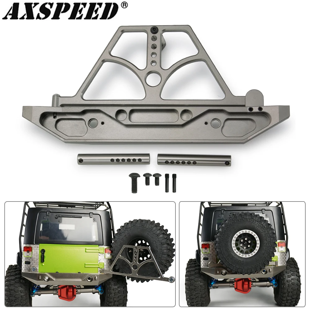 

Металлический передний бампер AXSPEED для осевого SCX10 I и SCX10 III Jeep Gladiator 1/10, радиоуправляемый гусеничный автомобиль, запчасти