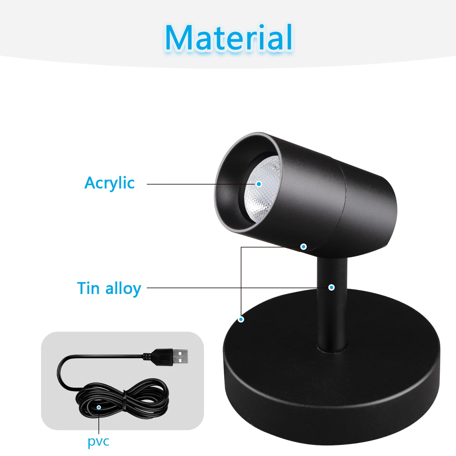 USB Mini Table Lamp Trichromatic Dimming Living Room Atmosphere Home Lamps Eye Protection Night Light Girl Bedroom Bedside Decor