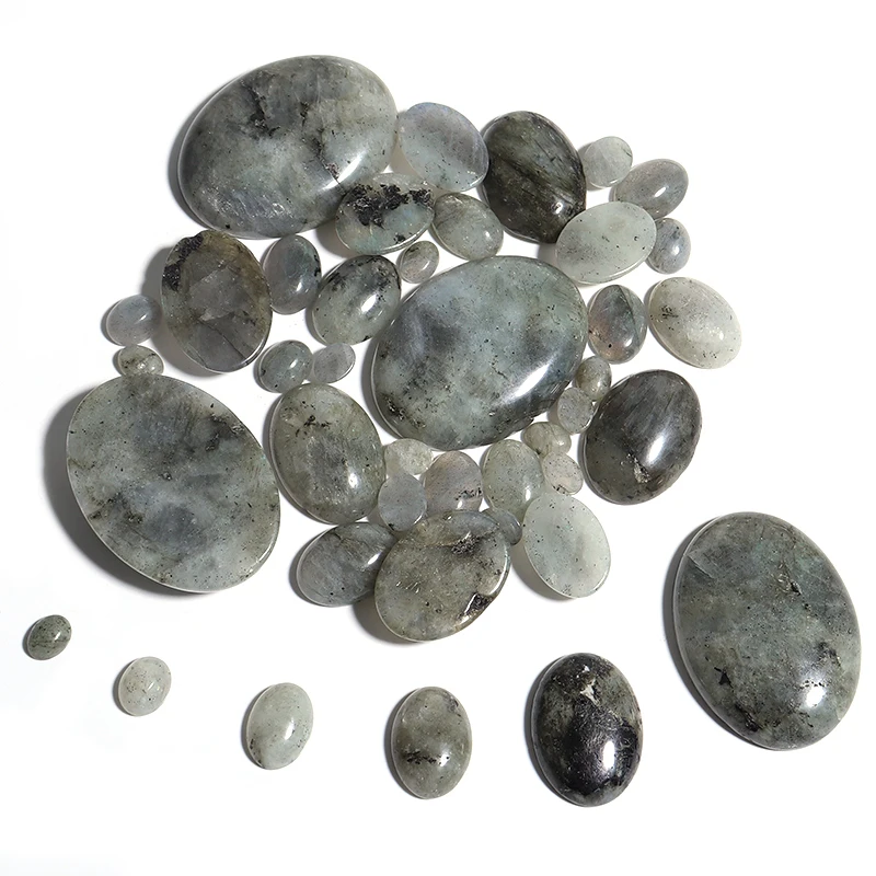 

2-10pcs/lot Natural Stone Cabochon Oval Flatback Reiki Glitter Cabochon For Diy Ring Bracelet Earring Jewelry Making Finding