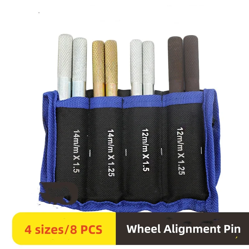 8 Pcs Wheel Alignment Pin Metal Wheel Hanger Positioning Guide Balancing Tools for Changing Tires On Cars with Lug Bolts