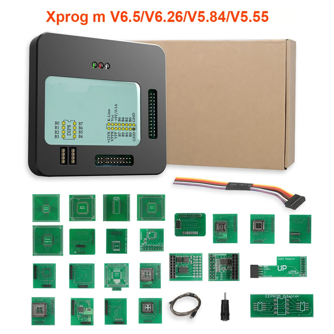 X PROG V6.50 Xprog M V5.55/V5.84/V6.12/V6.17/V6.26 Auo ECU Chip Tunning Programmer With Eeprom Adapter Hight Quality