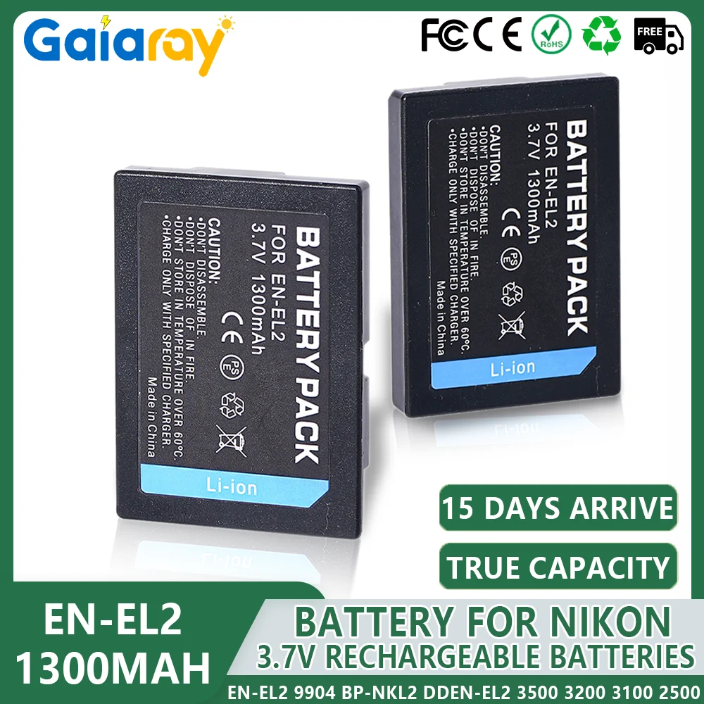 1300Mah 3.7V EN-EL2… - image