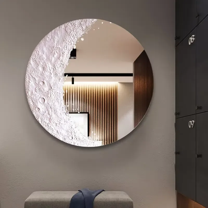 Antique Art Deco Gold LED Mirrored Wall Art Luxury Handmade 3D Decorations Designed by Professional Artists for Home and