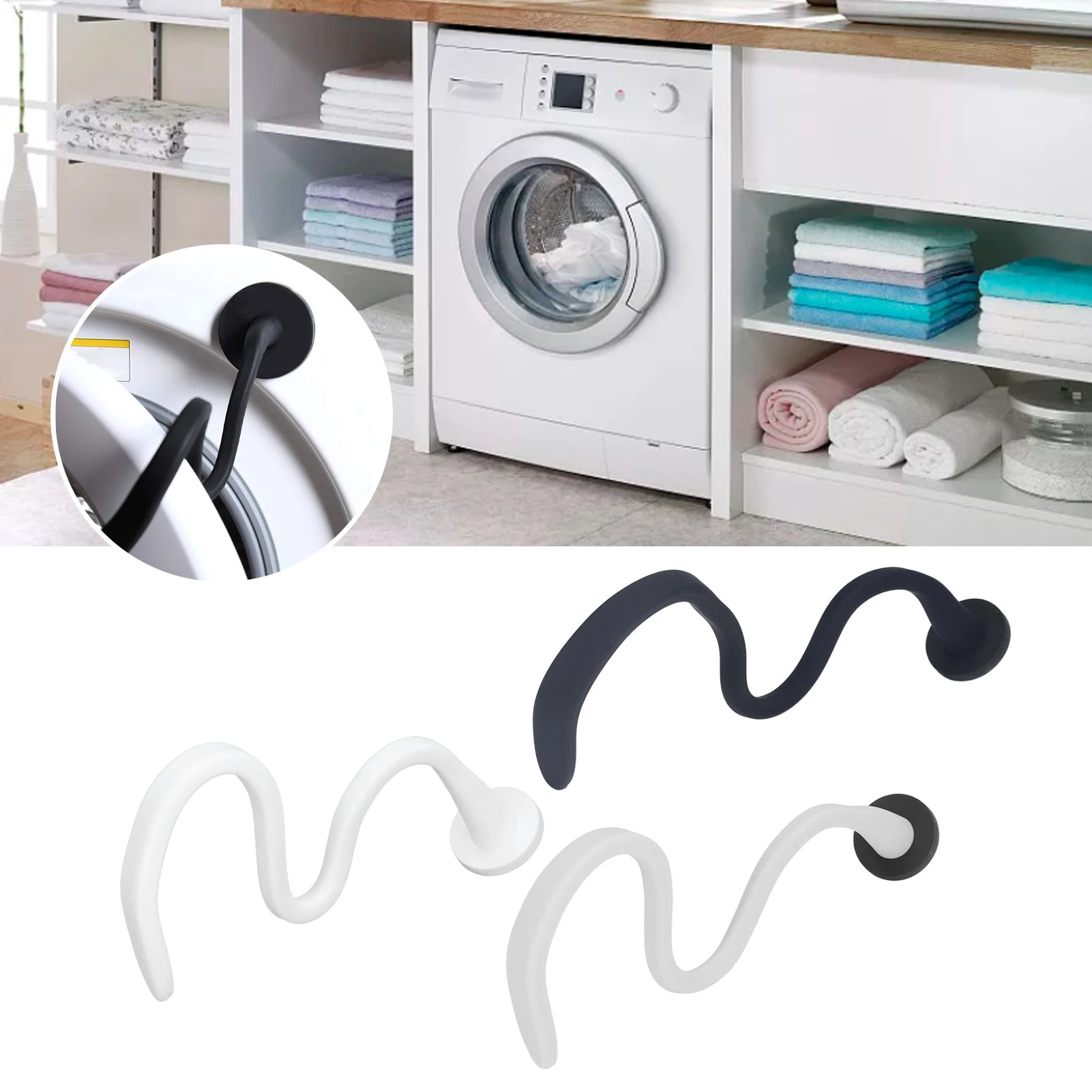 Flexible Washer Door Prop Flexible Washer Door Prop Magnetic Washing Machine Door Holder  for Front Load Washer