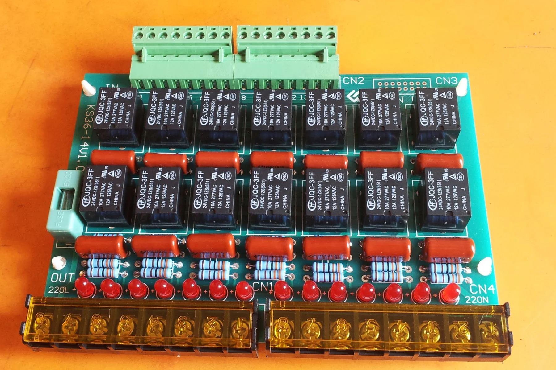 14 way injection molding machine output board relay output board distance to computer relay board ks36 - 14V