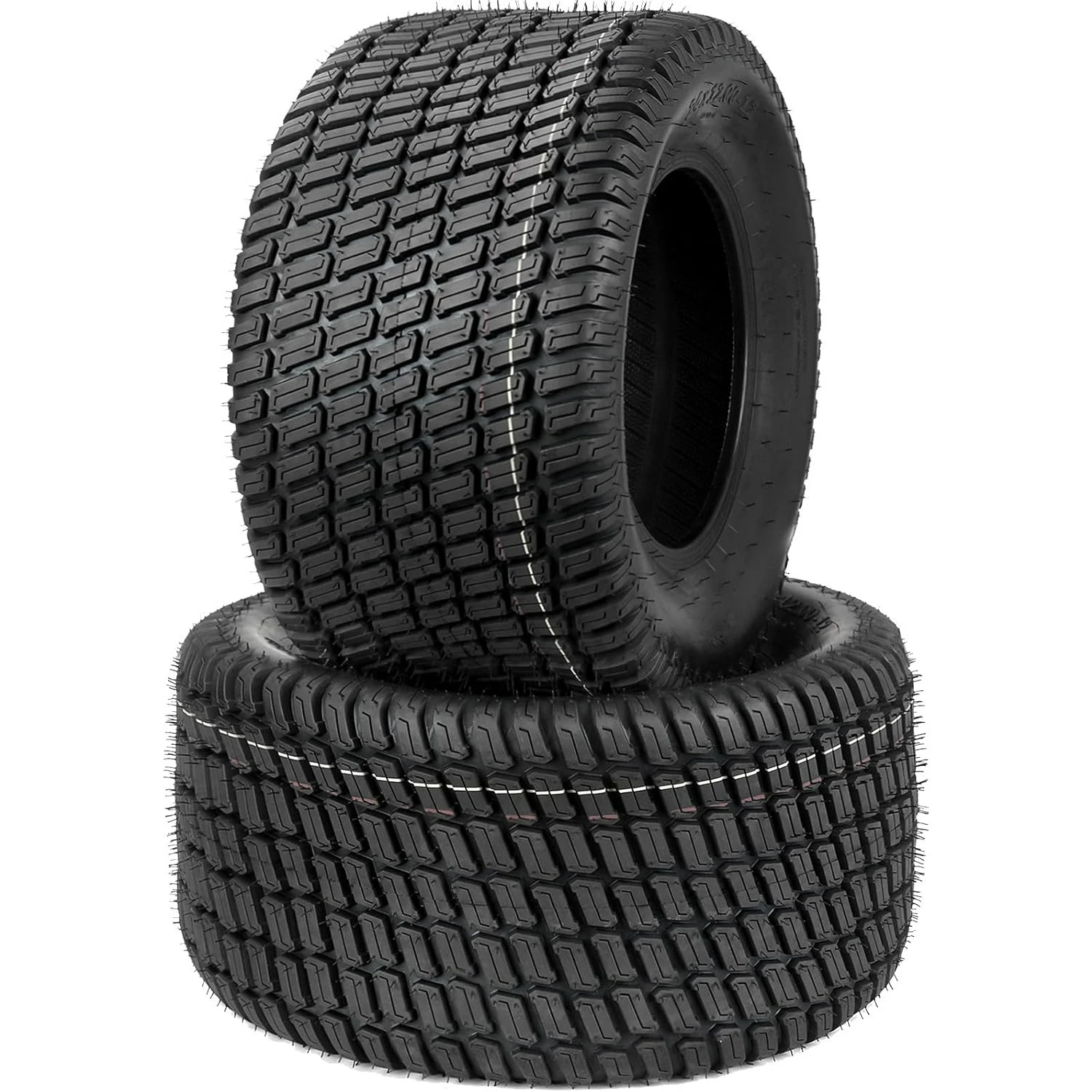 

Шина для газонокосилки 24x12.00-12, бескамерная шина 24x12-12, для газонокосилок с тракторным двигателем, 4-слойная, с рисунком газона, 2 шт.