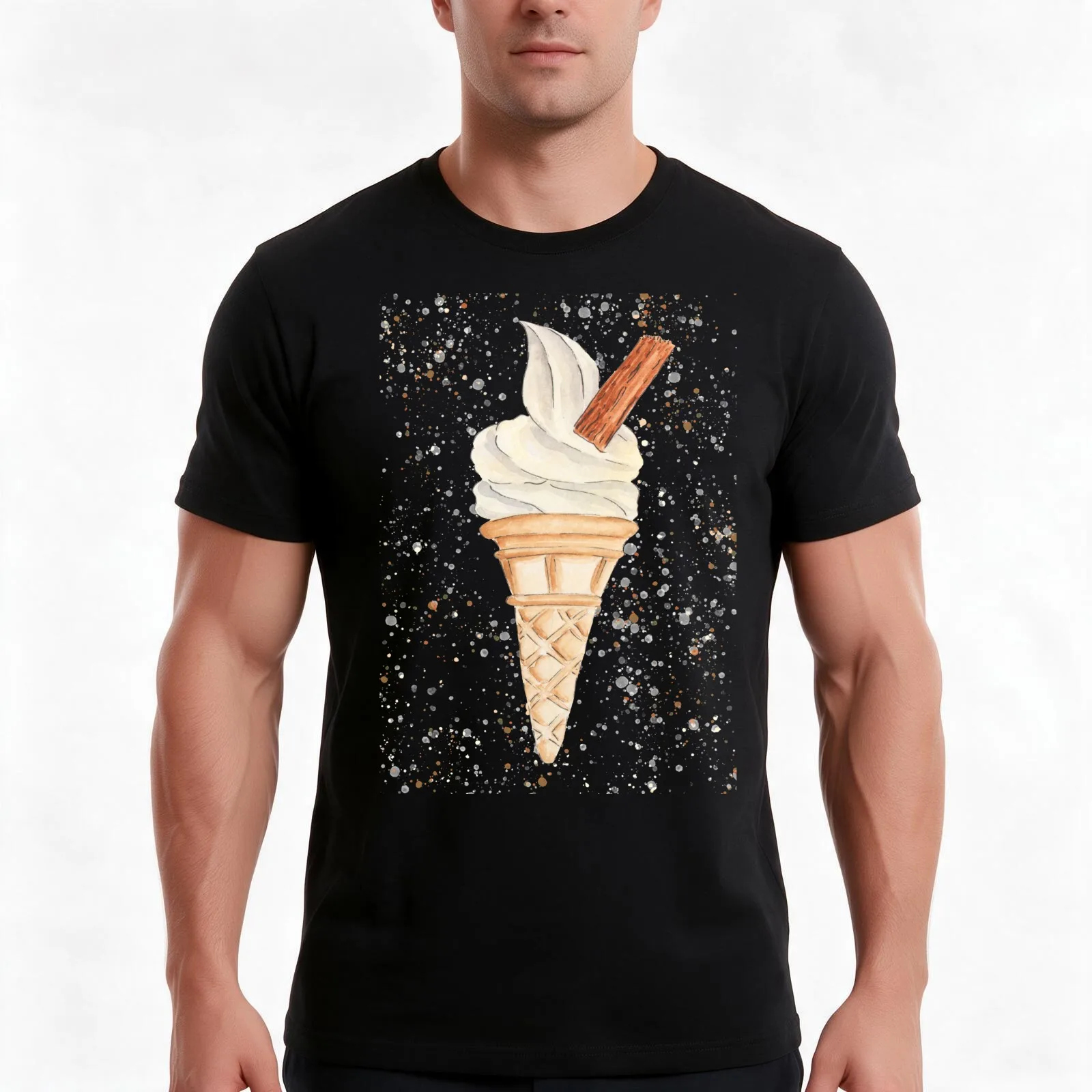 99 Flake T-Shirt, Summer Casual Cotton Tee, Oversized Streetwear Tops, Vintage Graphic Print, Loose Fit Short Sleeve