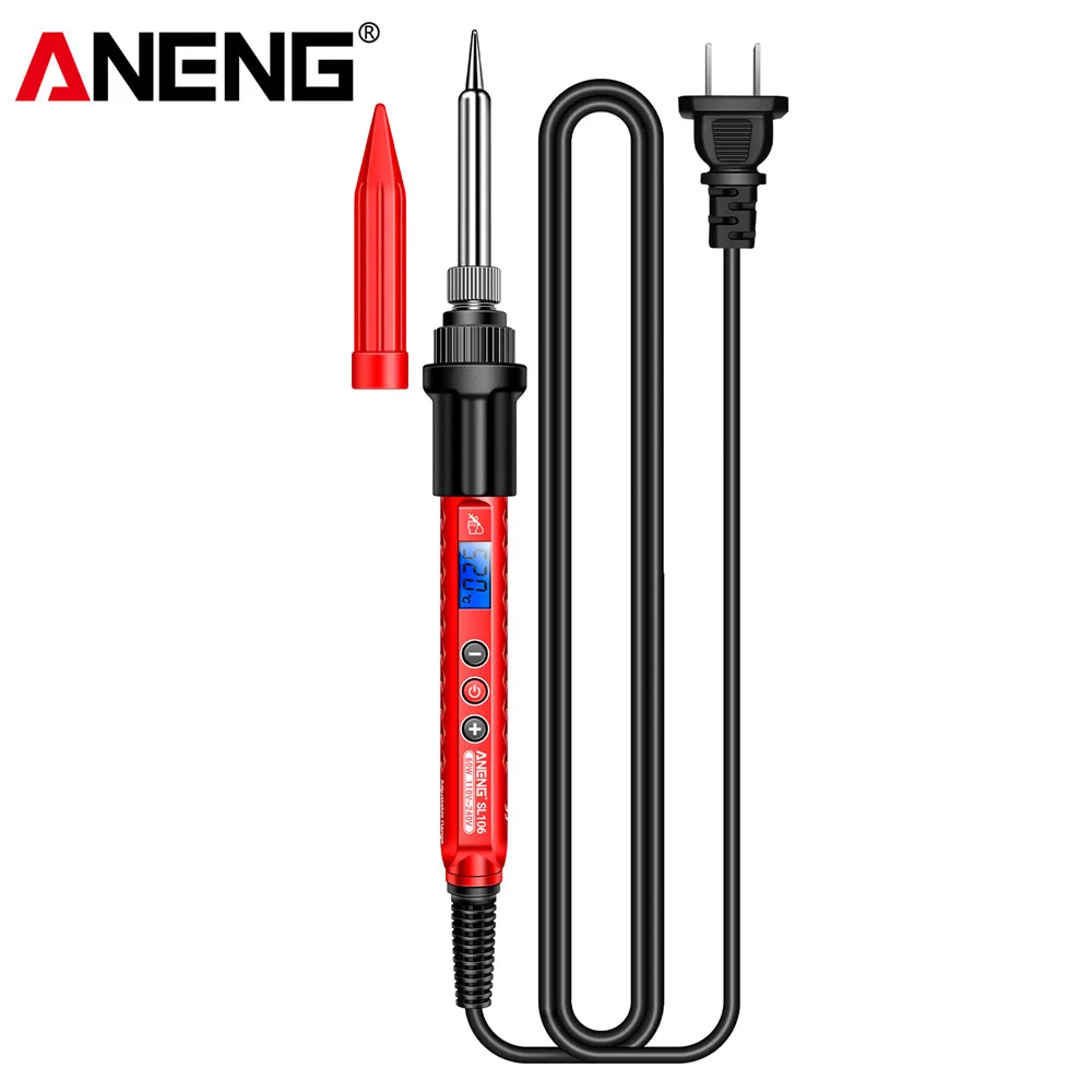 ANENG SL106 Elektrischer Lötkolben, 110 V/220 V, einstellbare Temperatur, Schweißlöt, US/EU-Stecker, professionelles Schweißwerkzeug