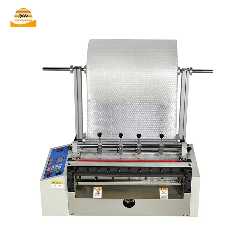 Bubble Film Cutter Machine for Small Reflective PVC Film Bubble Roll to Sheet Cutting