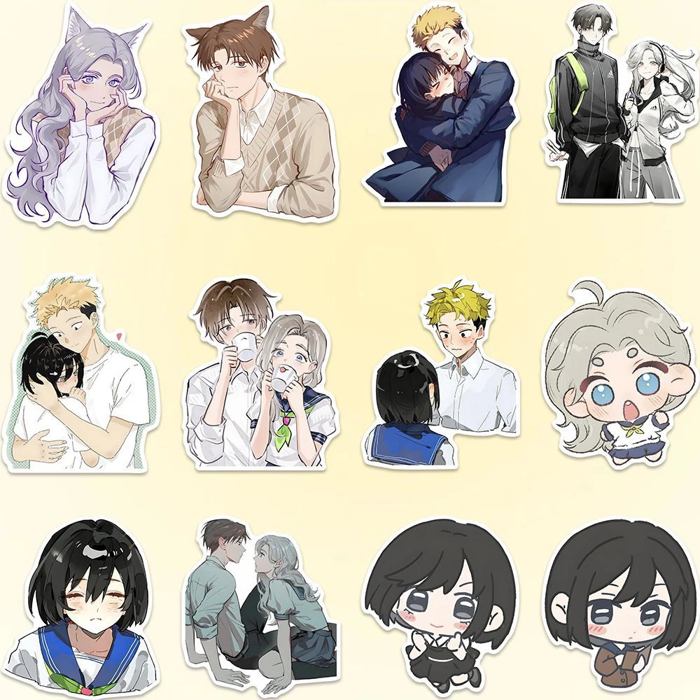 20/40/80pcs Kawaii Miyu Suzuki Azuma Stickers Yuusuke Tani Taira Anime Sticker Laptop Phone You And I Are Polar Opposites Decal - view 5