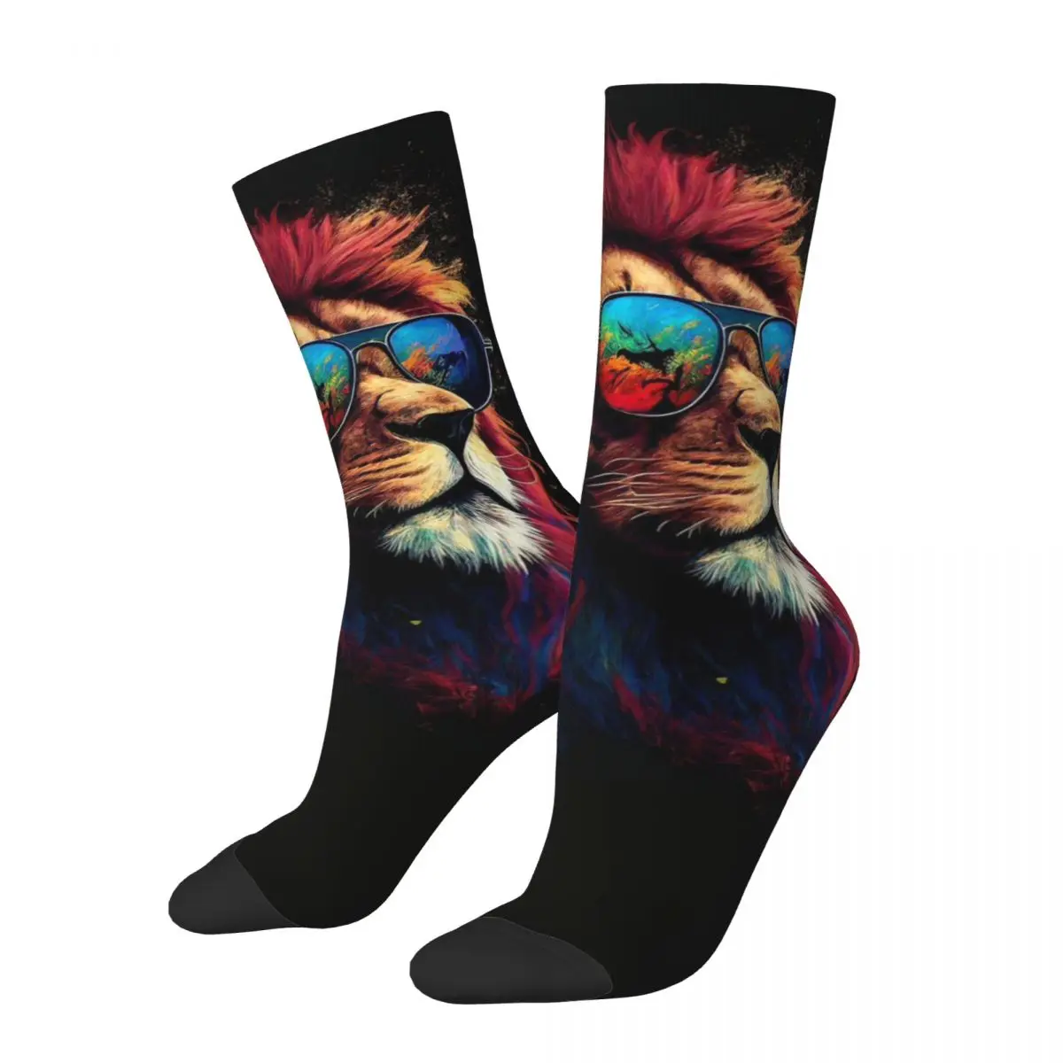 Chaussettes Cool Animal, Veons, Tigres, Gorilles pour Hommes et Femmes, Belle Impression de Mouvement, Convient à toutes les Saisons IQUE Gifts