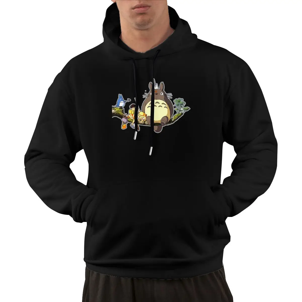 2024 Best Selling Totoroeds Cartooned Classic Men's Hoodie Loose kangaroo pocket version Men's hoodie