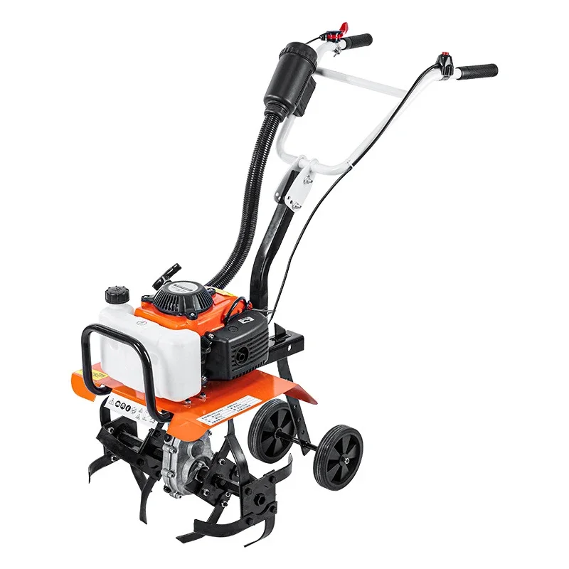 

Mini Gas Rotary Tiller Cultivator Small Multifunctional Agricultural Machine for Hard Soil Tilling Weed Removal Farm And Home U
