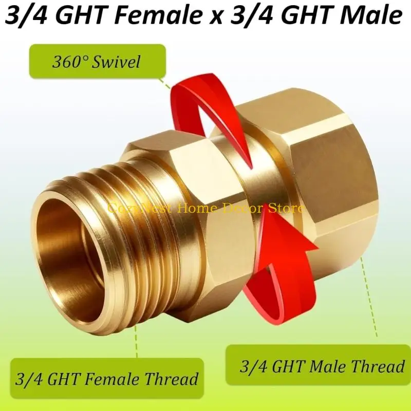 92MF Adjustable Brass Connector Light Weight Portable Garden Hose Coupling For Outdoor Irrigation Needs Enduring