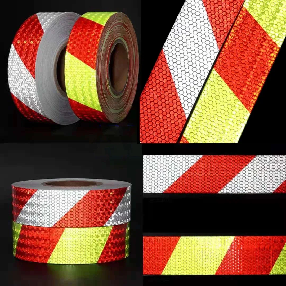 

1 Meter Shining Reflective Safety Warning Tape 5CM Wide Self Adhesive Twill Printing Reflective Tape for Car Bicycle Truck Decor