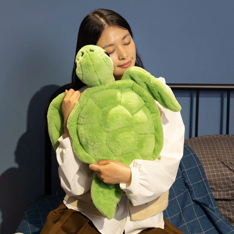 45/55/65 سنتيمتر مقلد السلاحف البحرية ألعاب من القطيفة لينة محشوة البحرية دمية على شكل حيوان لطيف هدايا ديكور المنزل #4