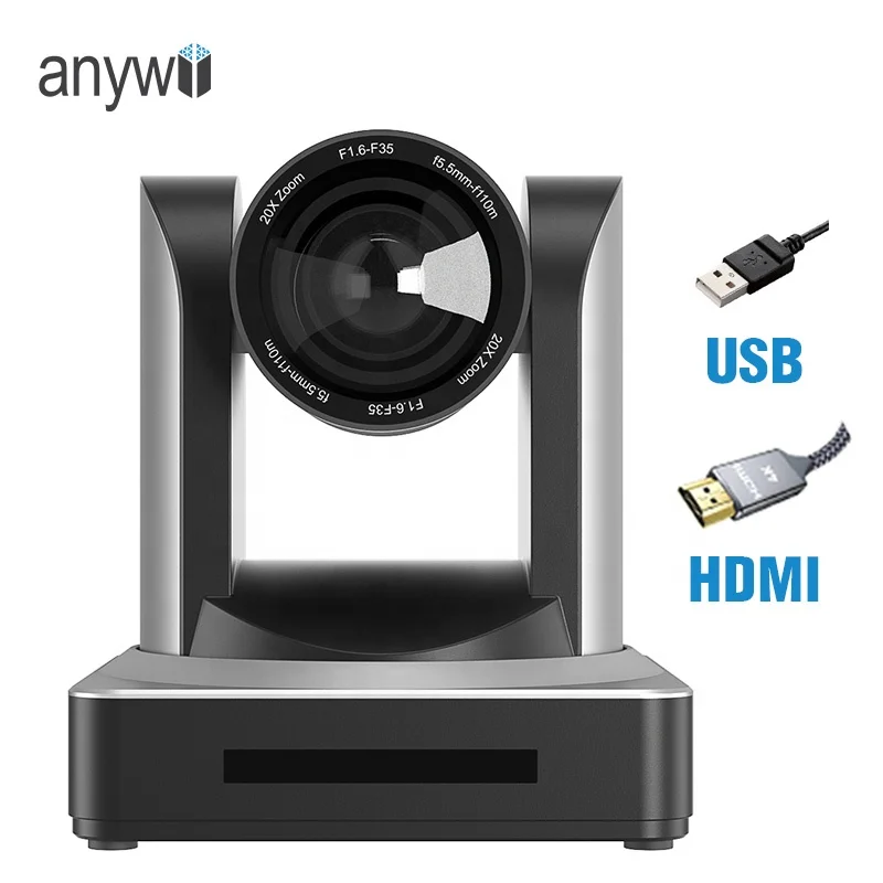 Anywii Factory Outlet 20x 30x USB SDI HD-MI LAN Meeting Room Camera Ptz Conference Camera 1080p Ndi Camera