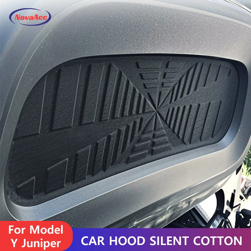 

Car Hood Silent Cotton For Tesla Model Y Juniper 2025 Bonnet Insulation Pad Soundproof Liner Vibration Reduction Protective Mat