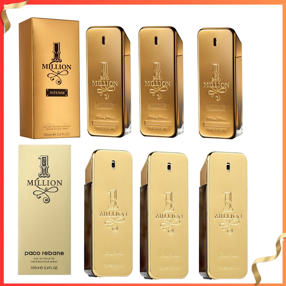 Brillo dorado, 1 millón de Perfume para hombre y mujer, un millón de Colonia para hombre, fragancia De lujo Woody, Eau De Toilette, Perfume De larga duración