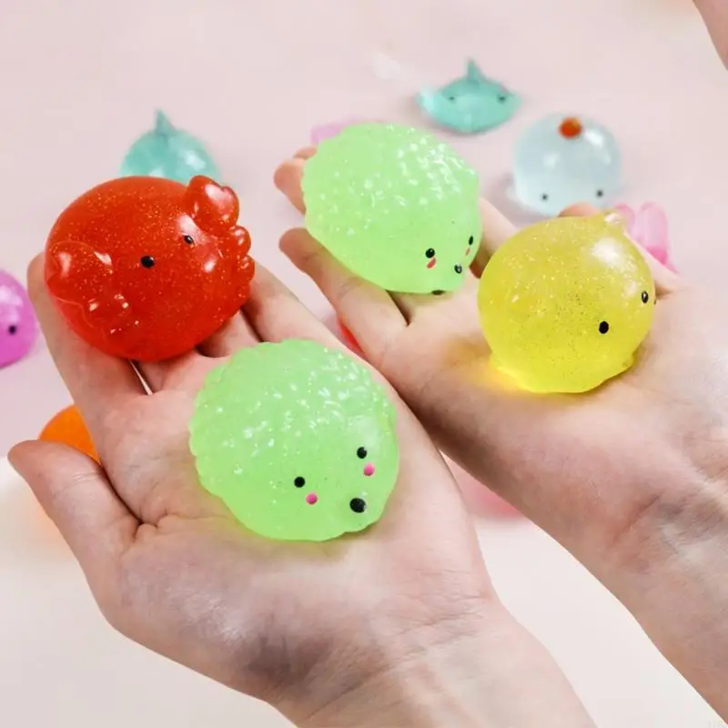 97BC Hand Squeezable Toy Animal Stress Relief Toy Balls Party Props Goodie Bag Filler