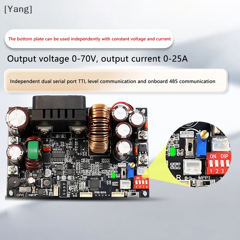 XY7025 70V/25A/1750W CNC Stabilized Voltage Power Supply Converter CC CV Constant Voltage Constant Current Step-Down Module