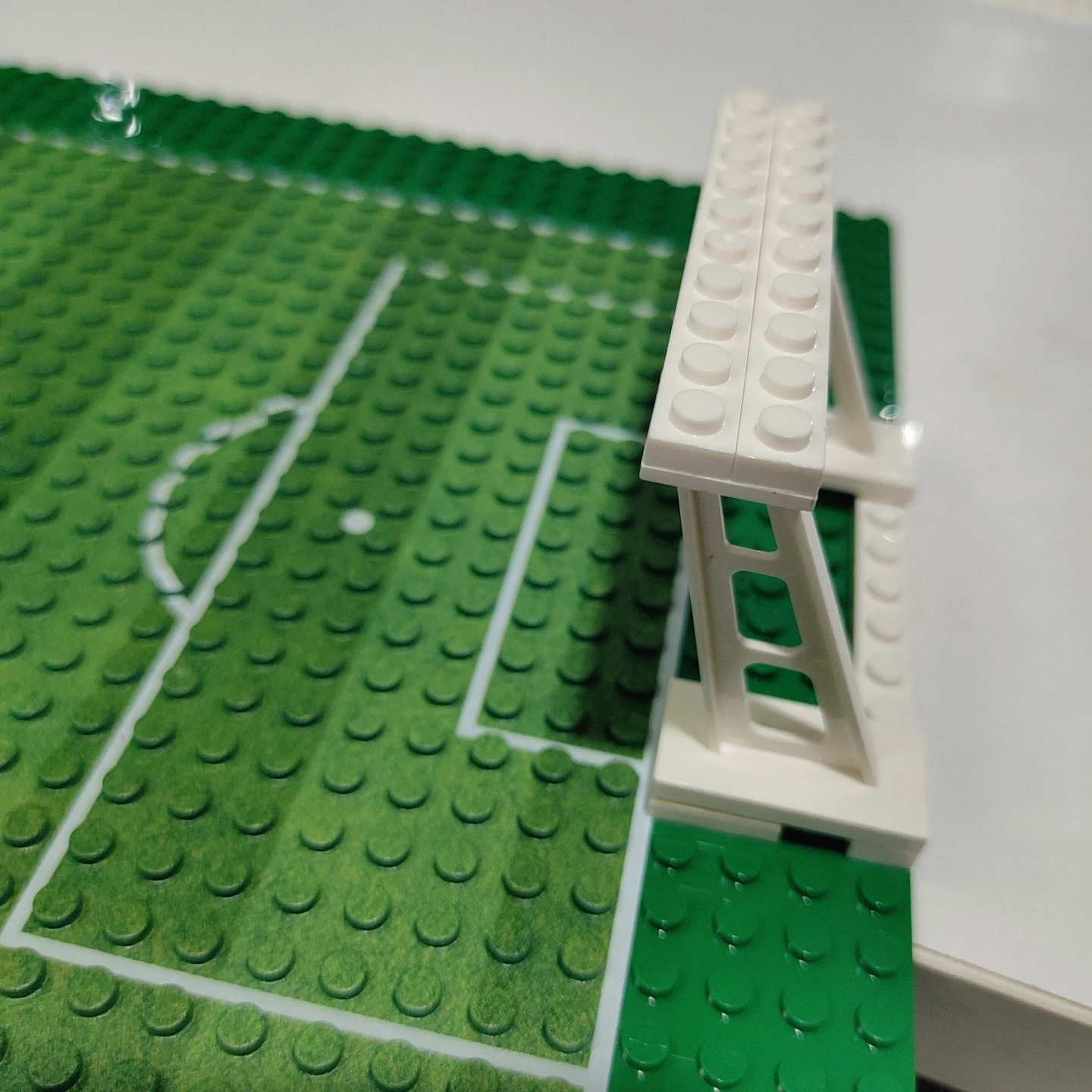 Goal for Baseplate Football Court Soccer Field with Action Figure Educational Block DIY Building Block Brick Brickset