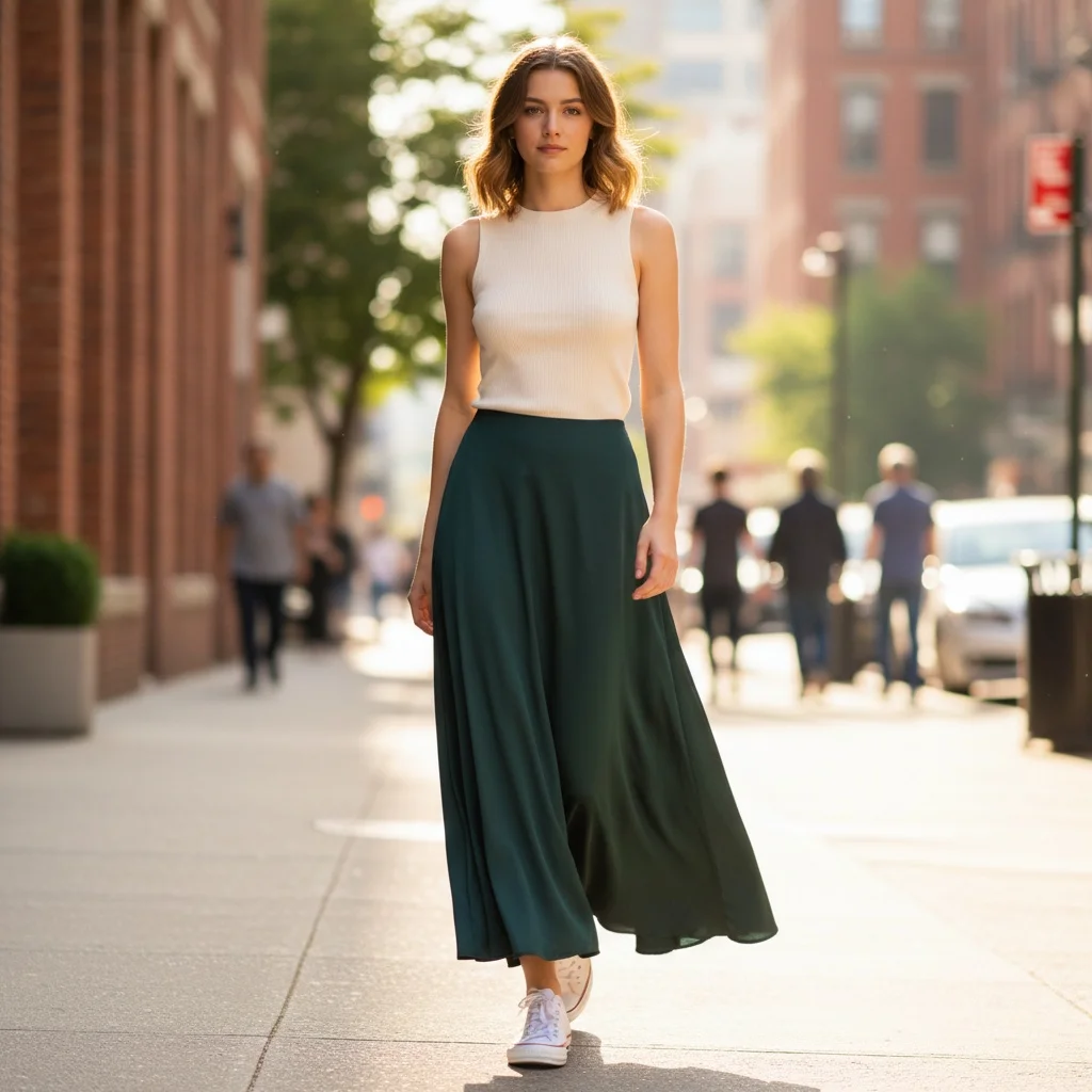 

Acetate blend Women Fashion Skirt Soft Midi Daily Wear Women Elegant Midi Skirt Minimal Daily Style Skirt Elegant Ladies BC2302