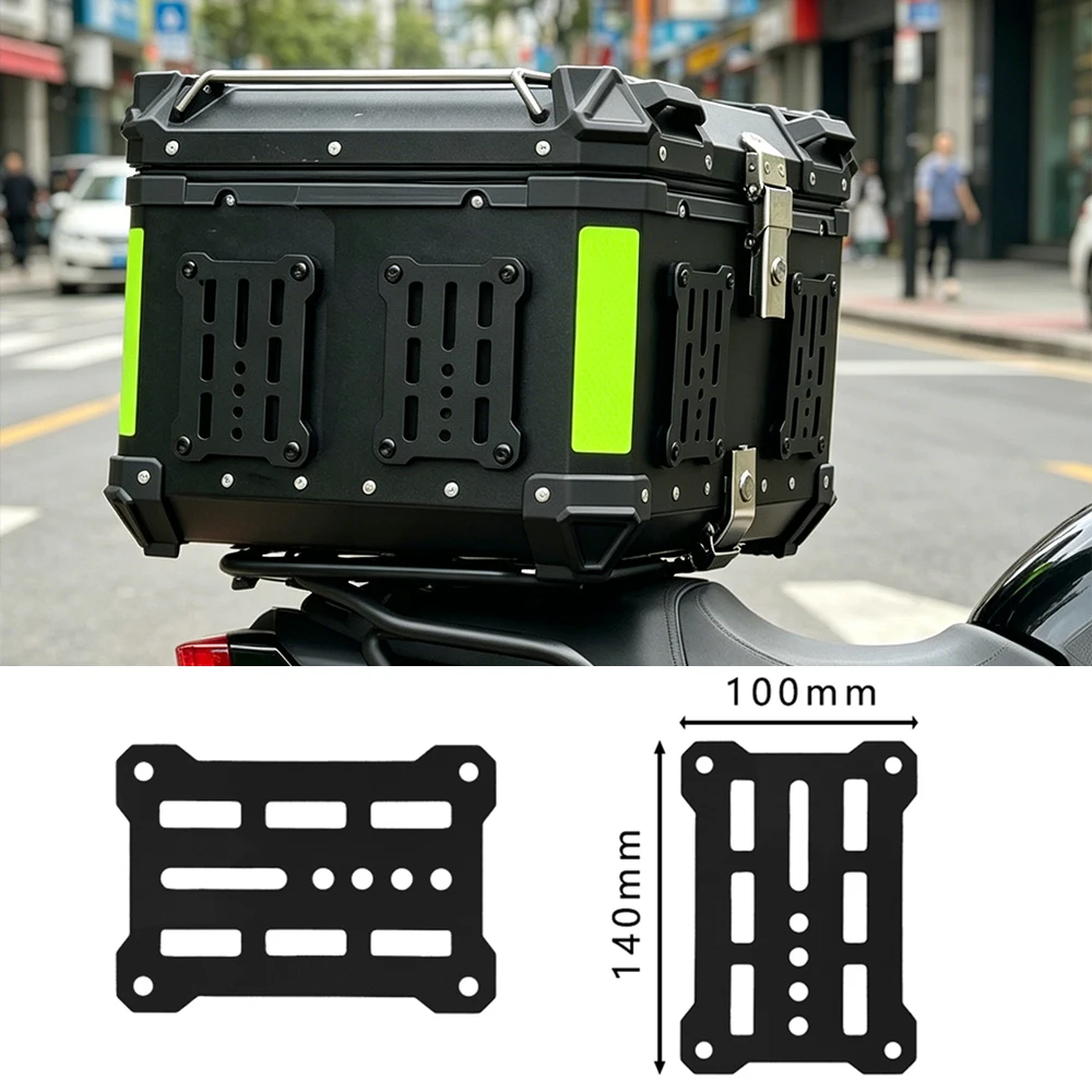 

2PCS Universal Motorcycle Molle Panel Aluminum Alloy Waterproof Tactical Side Box Organizer Modular Trunk Storage Board