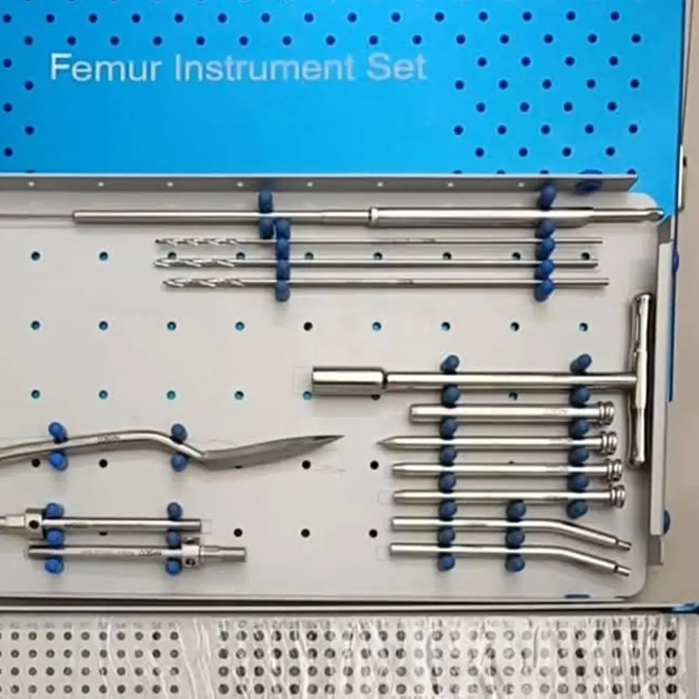 2026 NEW Azicon's Femur Instruments Set . Femoral Intramedullary Nailing Surgical Tools Large Fragment Fracture Fixation Box