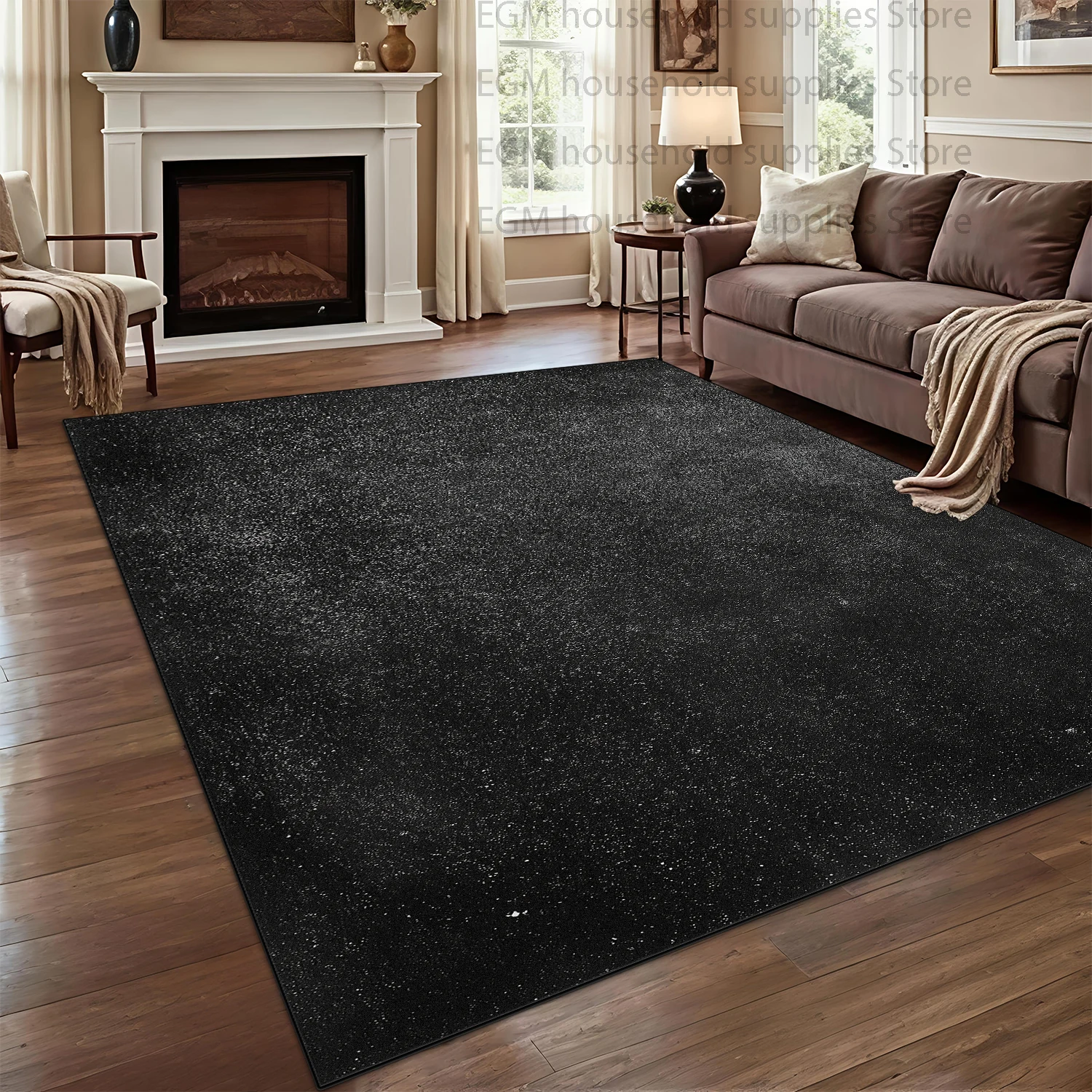 Modern Minimalism Solid Gradient Washed Large Carpet for Living Room Neutral Decor Rugs Non-slip Washable Bedroom Lounge Mats