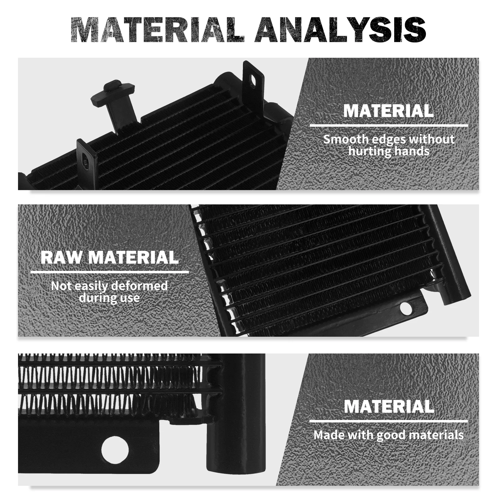 Motorcycle Black Oil Cooler Radiator Cover Water Cooling Replacement For Harley Touring Electra Street Road Glide FLHR 2017-2023