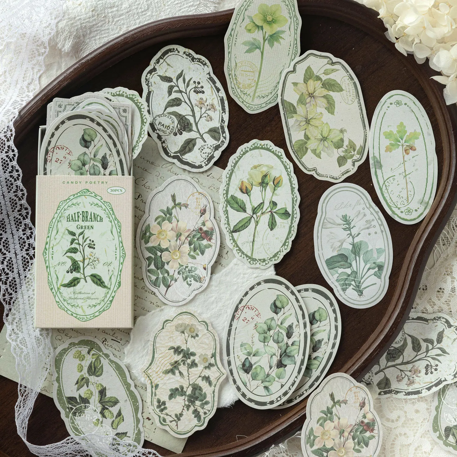 30pcs/1lot Kawaii Stationery Stickers Picking Flowers Collection Junk Journal Diary Decorative Mobile Stickers Scrapbooking DIY
