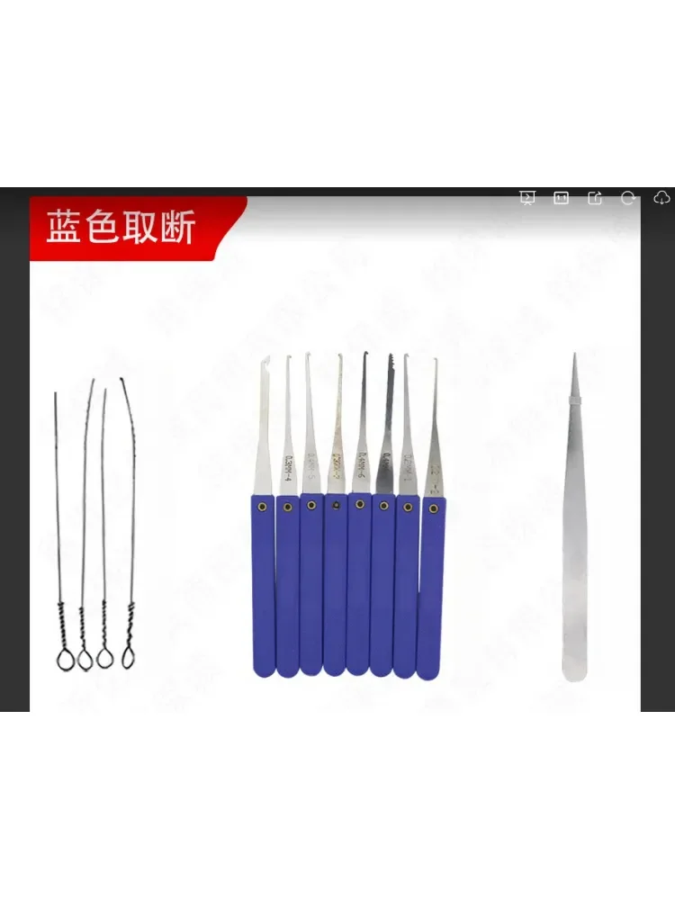 Hot Locksmith Hand Tools Strong Lock Pick Padlock Repair Tools Kit Door Opener Unlocking Tool Handle Combination Lock Hardware