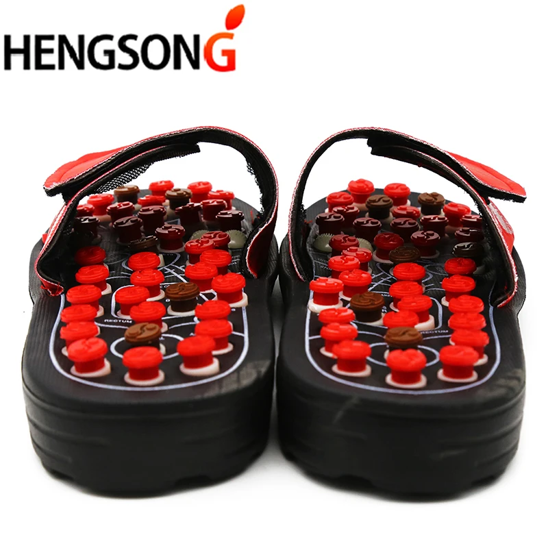 Acupoint Massage Slippers Sandal For Men Feet Chinese Acupressure Therapy Medical Rotating Foot Massager Shoes Unisex