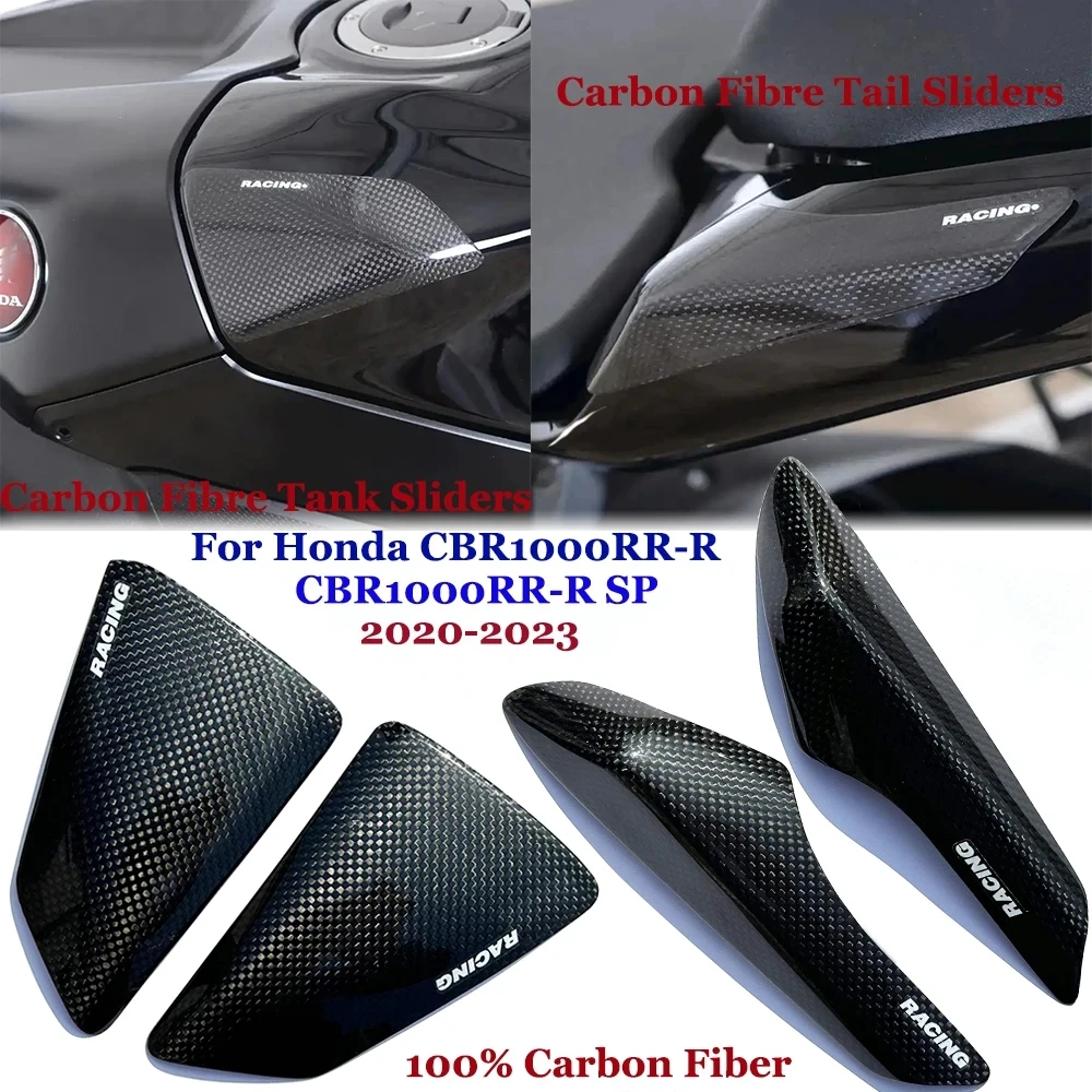 

For Honda CBR1000RR-R CBR1000RR-R SP 2020-2023 Motorbikes Carbon Fibre Tank / Tail Sliders Accessories 100% Carbon Fiber