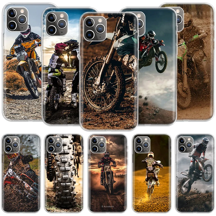 Off Road Motorcycle Adventure Phone For Apple Iphone 14 12 13 15 Pro Max Mini 11 16 Plus X XS XR Case SE 2020 Shell Cover Clear