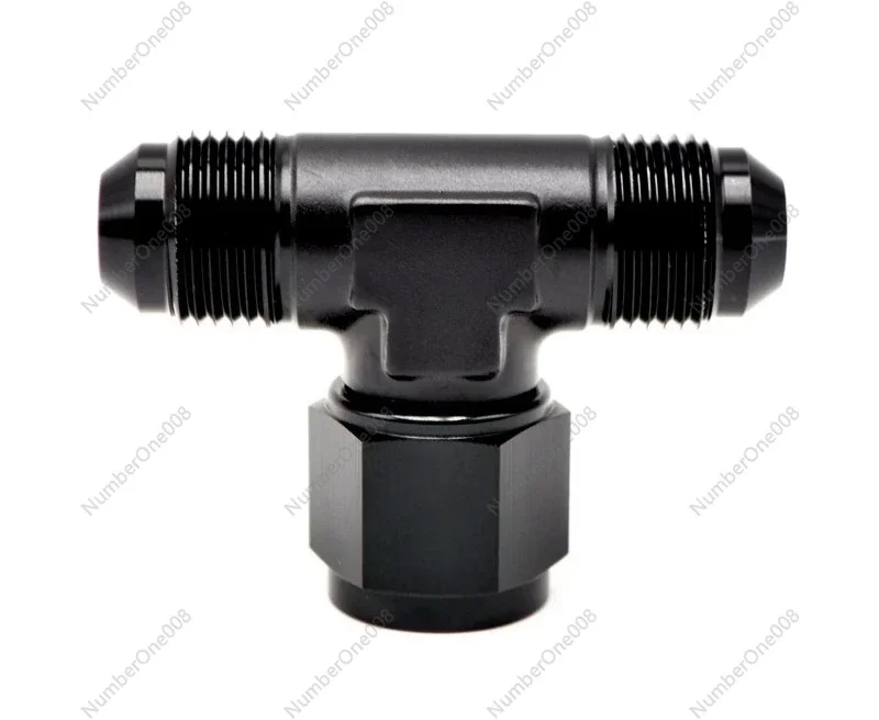 AN8 AN10 T Type Tee Adapter External Thread Fuel Oil Pipe Adapter
