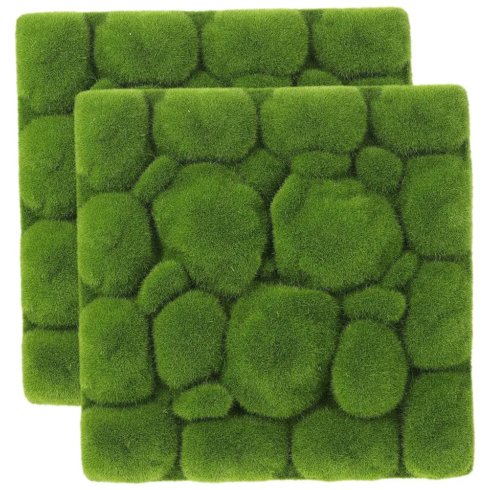 

Artificial Moss Foam Board Flocking Fake Moss Stone Plant DIY Micro Background Wall Mat Panels Turf Greenery Board Home Decor