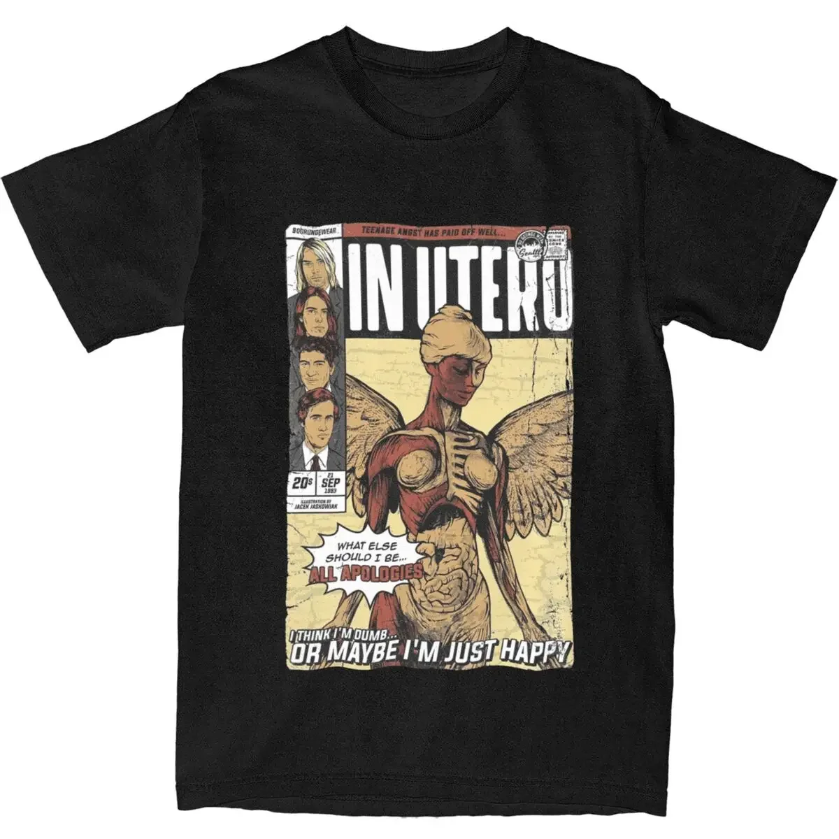 تي شيرت نسائي كاجوال برسومات كورت كوبين تي شيرت هاراجوكو ذو شخصية جمالية تي شيرت ملابس للبالغين للسيدات #2