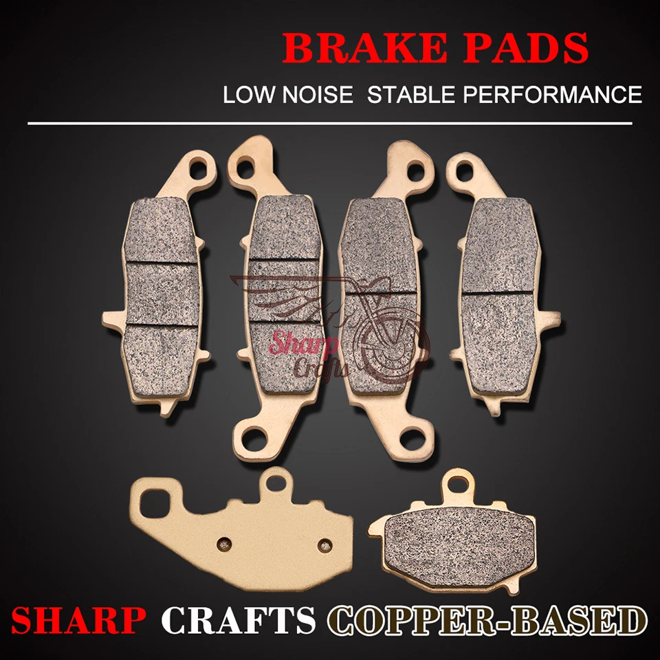 Front Rear Brake Pads For Kawasaki KLE 650 KLE650 Versys ABS 07-13 ER 6F EX 650 06-11 ER-6F FCF/FDF ECF/EDF Z750 S ZR 750 05-07