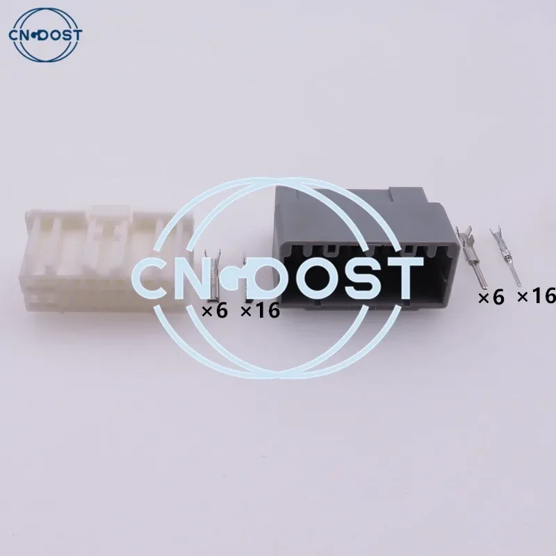 

1 комплект, 22-контактный 174515-1, автоматический усилитель мощности, пластиковый корпус, сборка переменного тока, незапечатанная розетка 368135-1, автомобильный провод, вилка кабеля