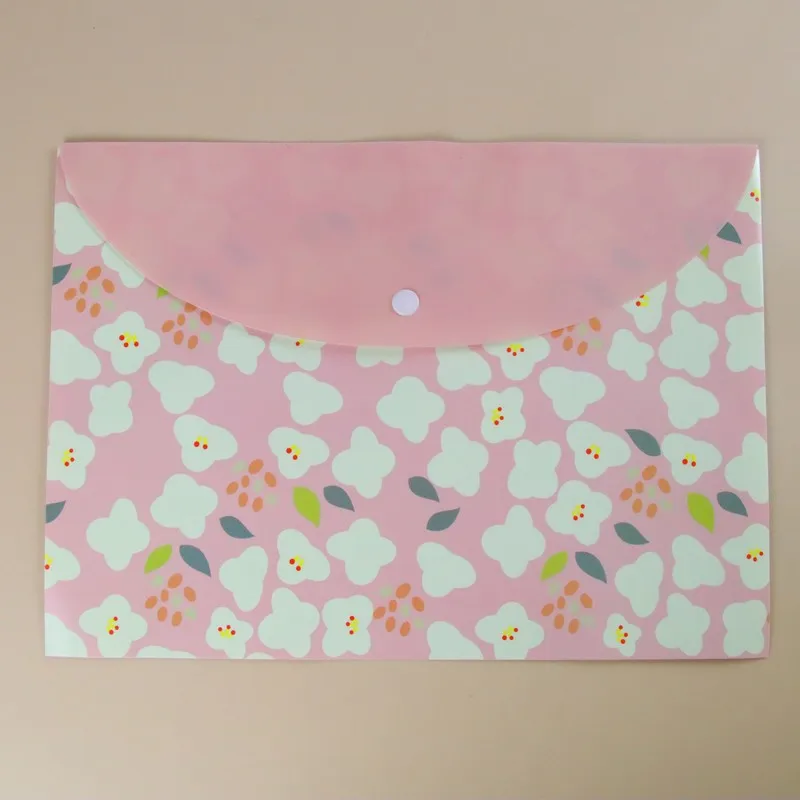 Cute Student Aesthetic A4 Test Paper File Bag Creative Office Storage Document Bag Archive Folder