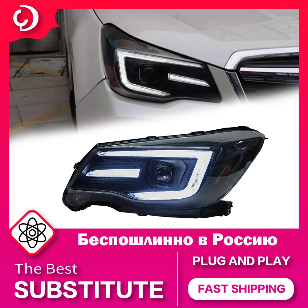 

AKD Car Styling Headlights for Subaru Forester 2013-2016 Headlight DRL Head Lamp Led Projector Automotive Accessories